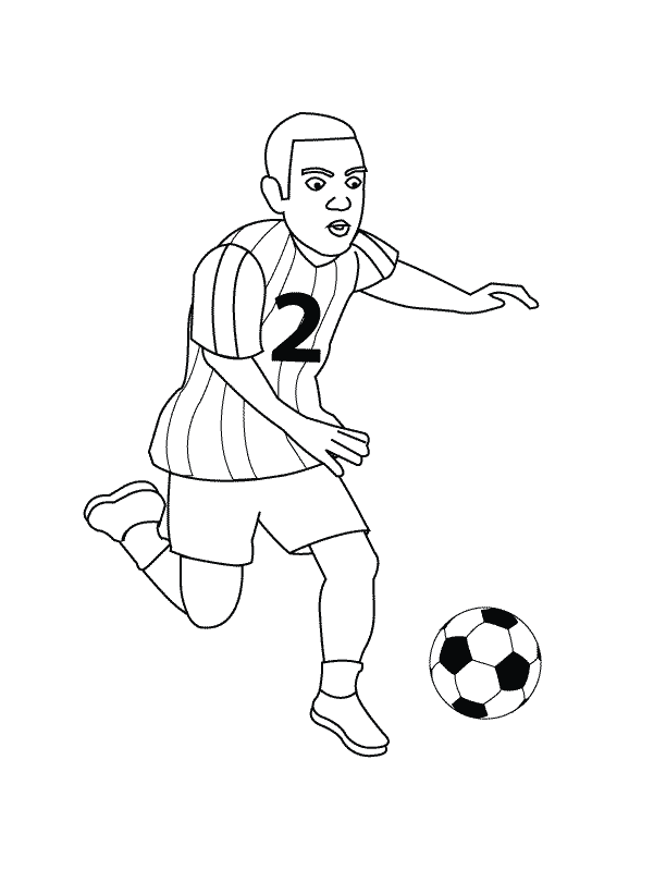 Football Player_coloring page