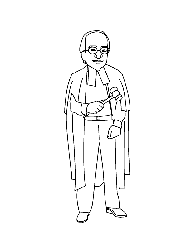 Judge_coloring page
