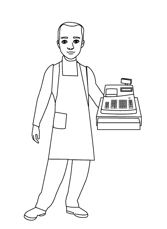 Store Keeper_coloring page