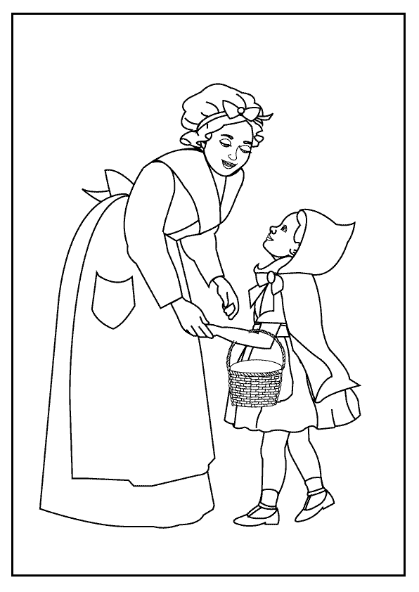 Little Red Riding Hood 2_coloring page