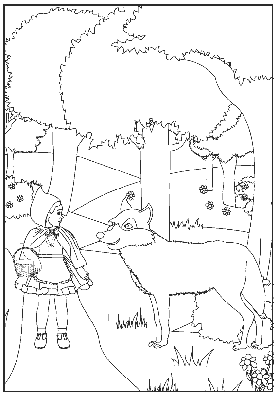 Little Red Riding Hood 3_coloring page