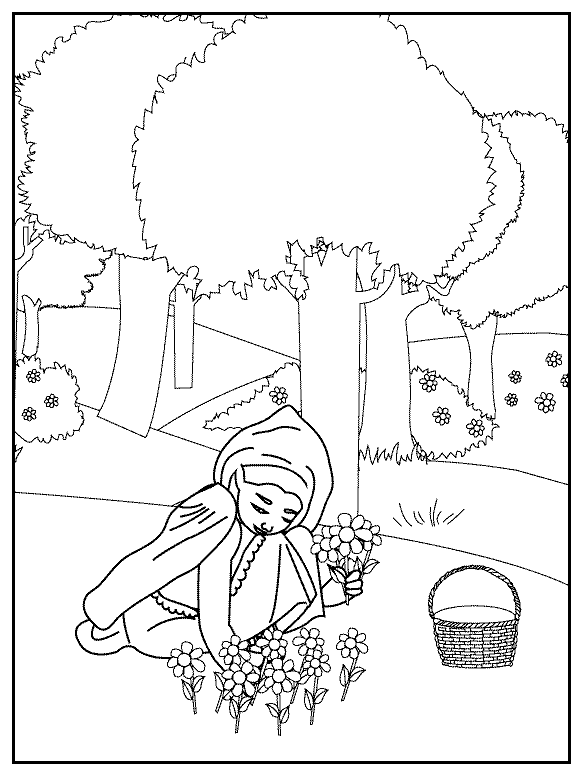 Little Red Riding Hood 4_coloring page