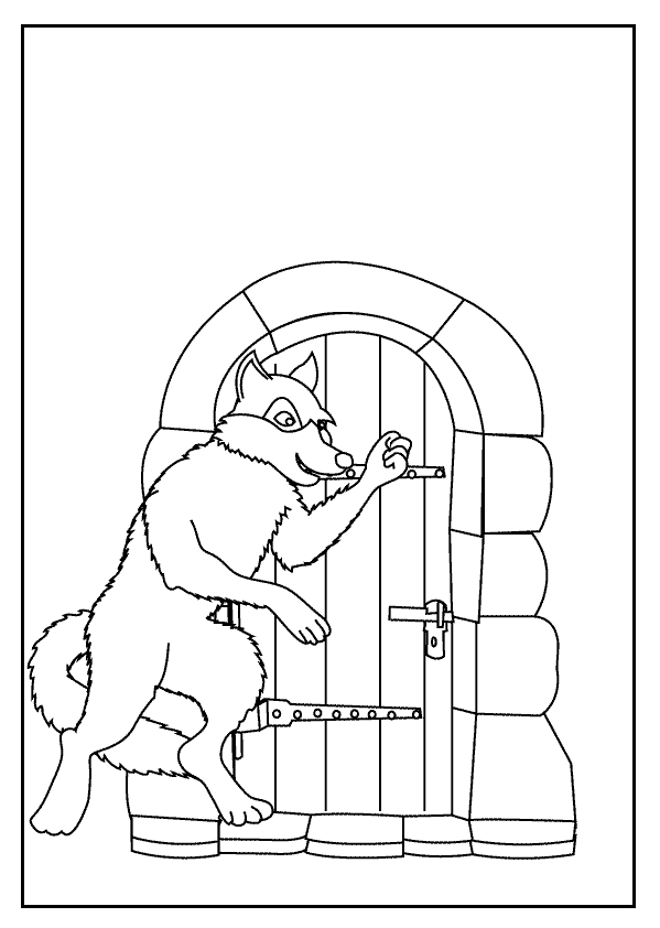 Little Red Riding Hood 6_coloring page