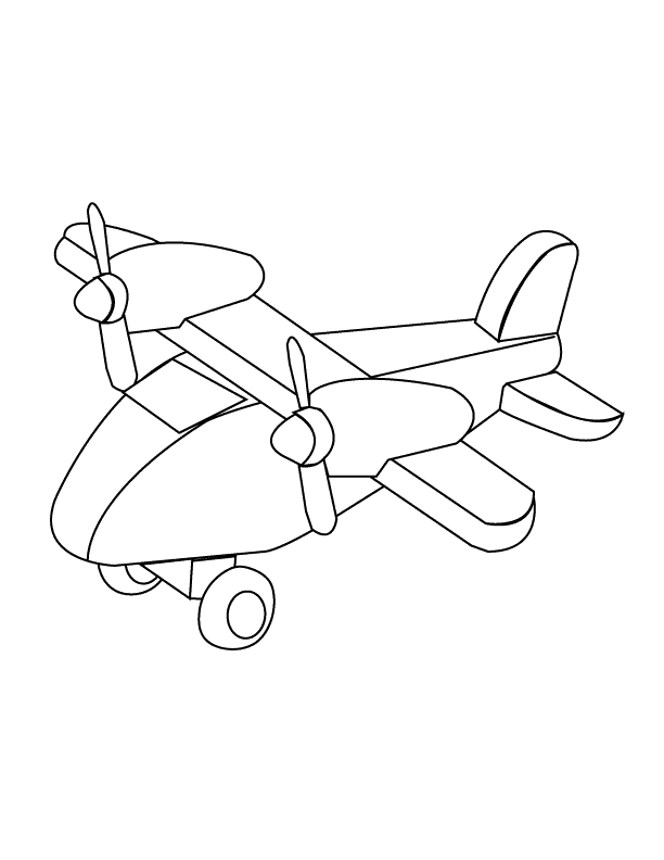 Airplane_coloring page