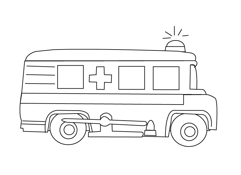 Download Coloring Pages - Ambulance