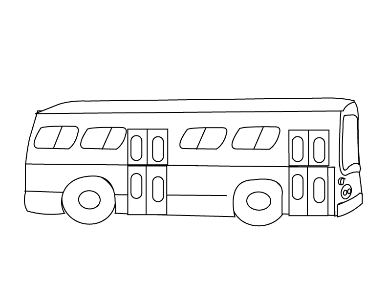 Bus1_coloring page