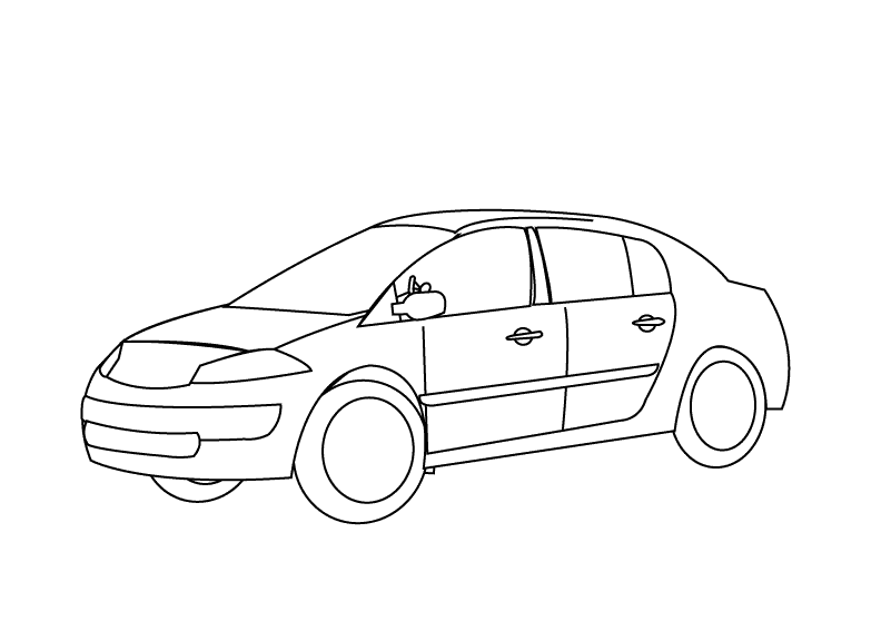Car4_coloring page