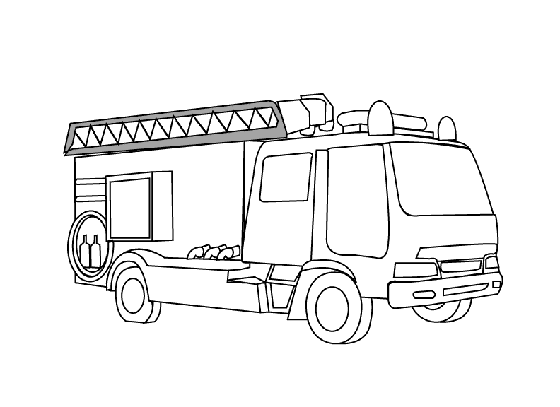 Fire-engine1_coloring page