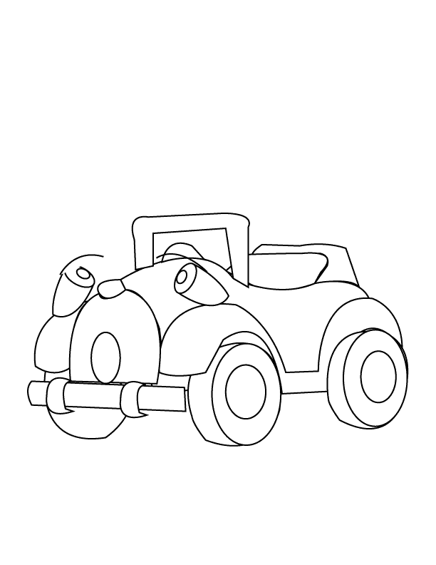 Little-car_coloring page