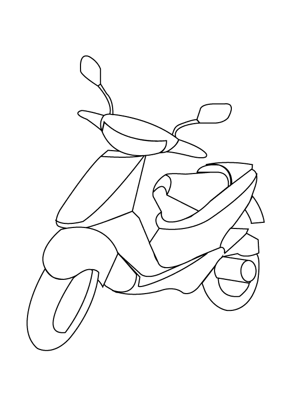 Scooter_coloring page