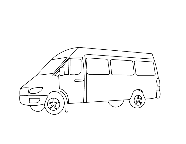 44 Coloring Pages Van Pictures