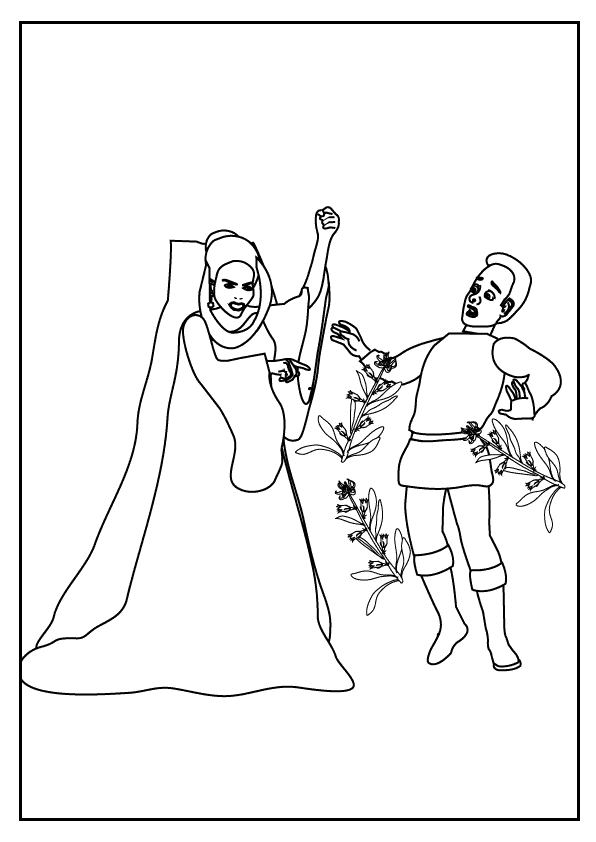 Rapunzel coloring page 2_coloring page