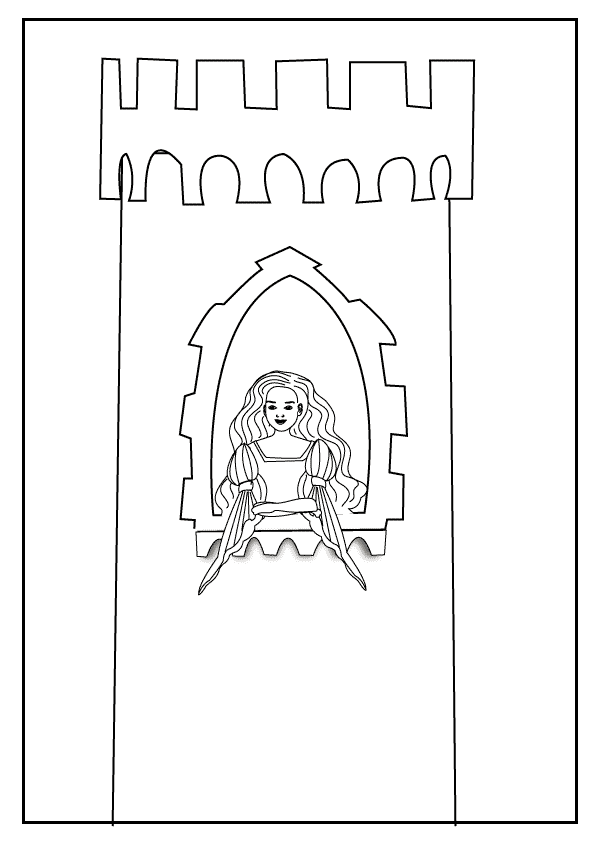 Rapunzel coloring page 4_coloring page