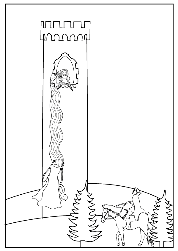 Rapunzel coloring page 5_coloring page