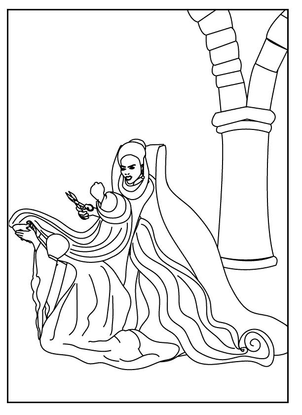 Coloring Pages - Rapunzel coloring page 7