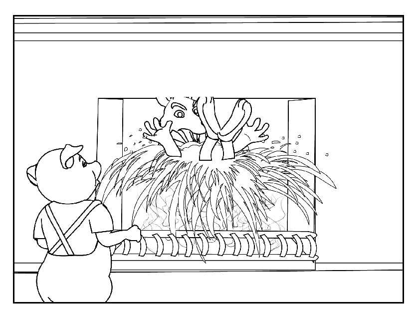 The Three Little Pigs 10_coloring page