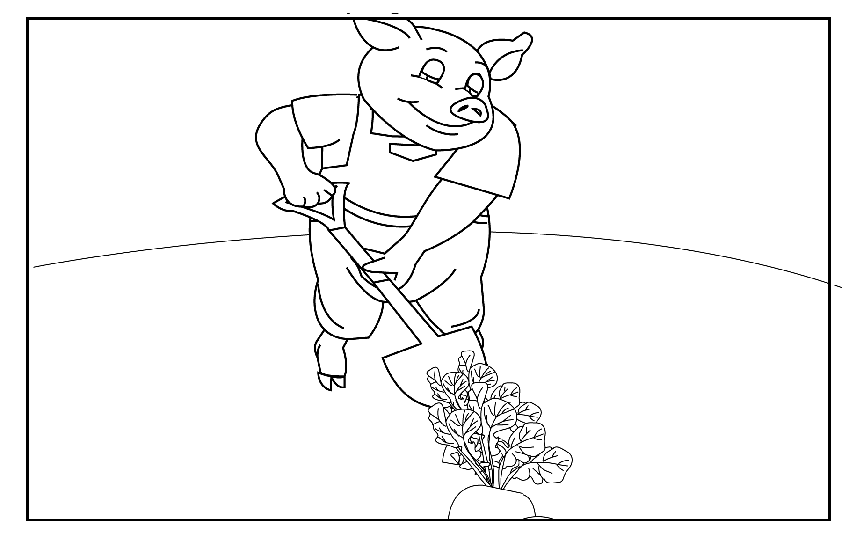 The Three Little Pigs 7_coloring page