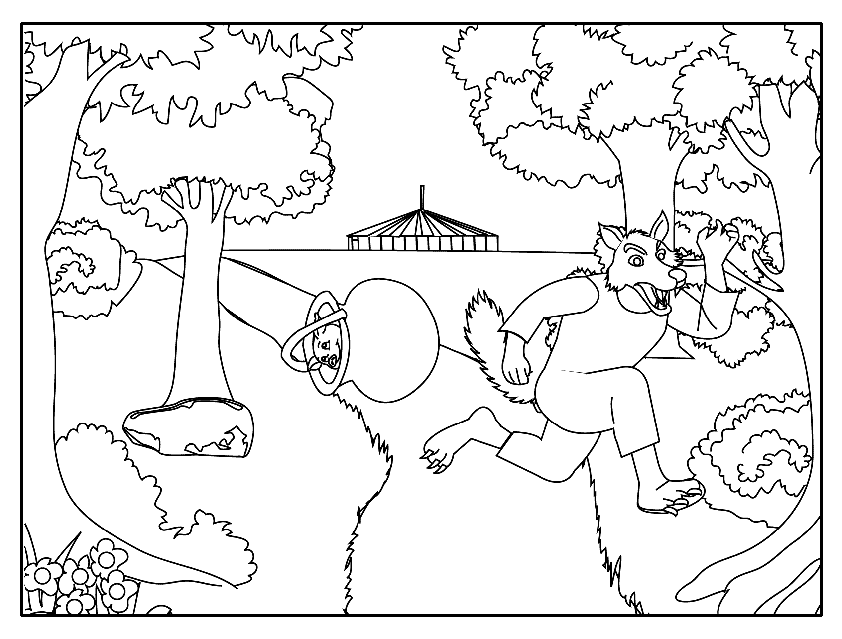 The Three Little Pigs 9_coloring page
