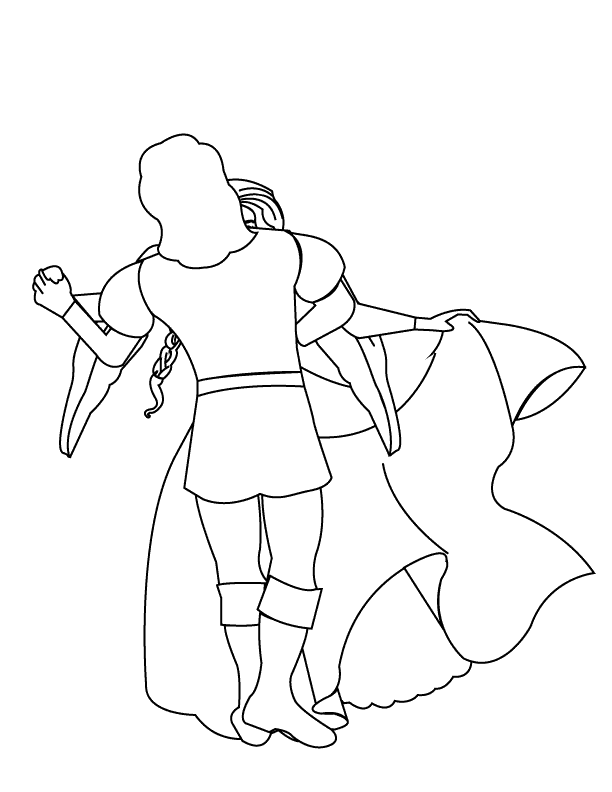 Couple Dancing2_coloring page