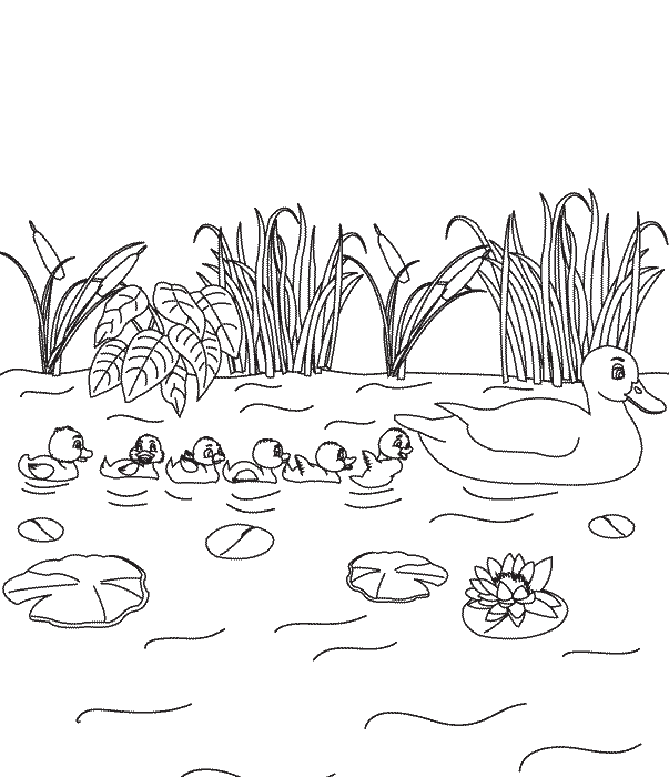 The Ugly Duckling page 4_coloring page