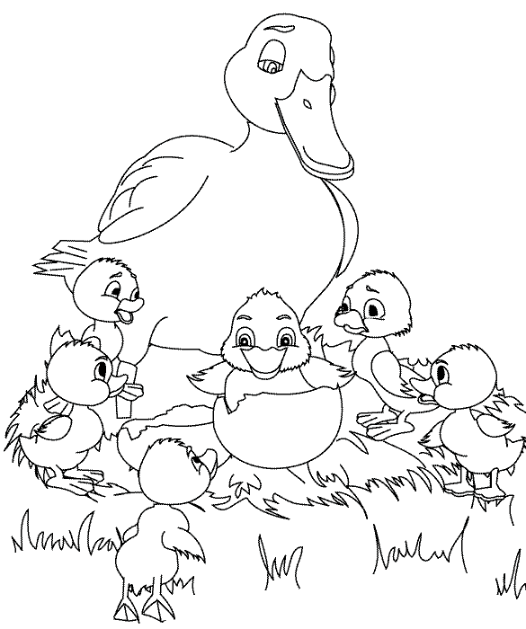 Gambar Ugly Duckling Coloring Pages 92 Free Printable di Rebanas - Rebanas