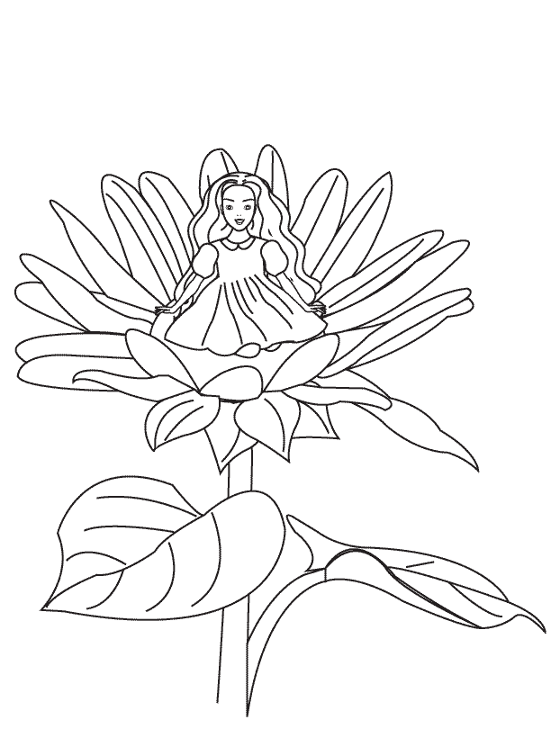 Thumbelina page1_coloring page