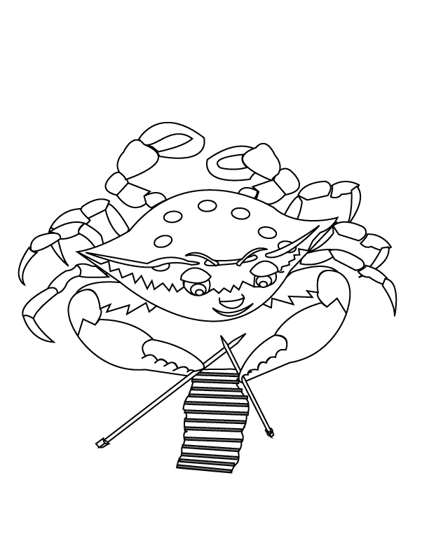 Crab_coloring page