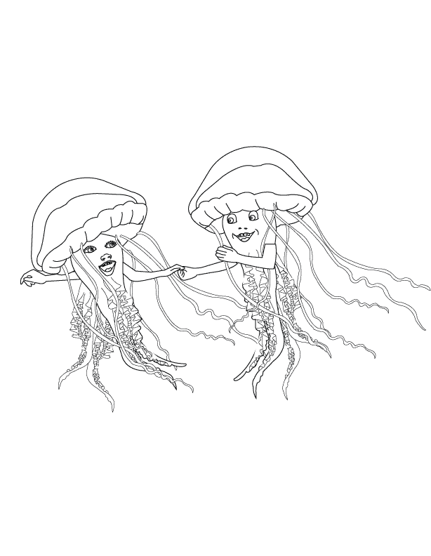Jellyfish_coloring page