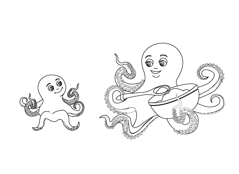 Octopus_coloring page