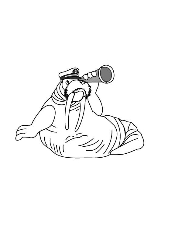 Walrus_coloring page