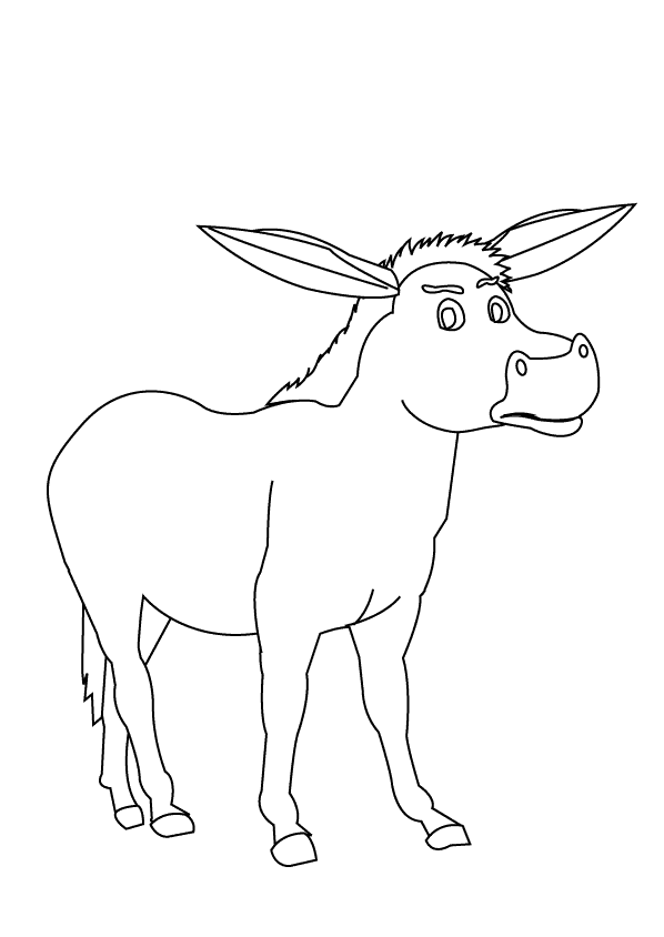 Donkey_coloring page