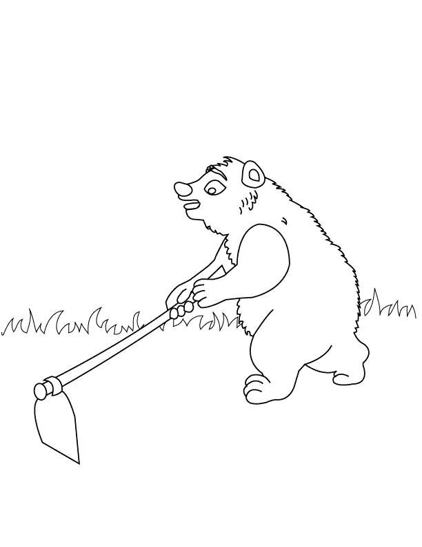Bear_coloring page