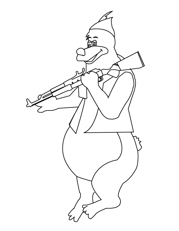 Bear2_coloring page