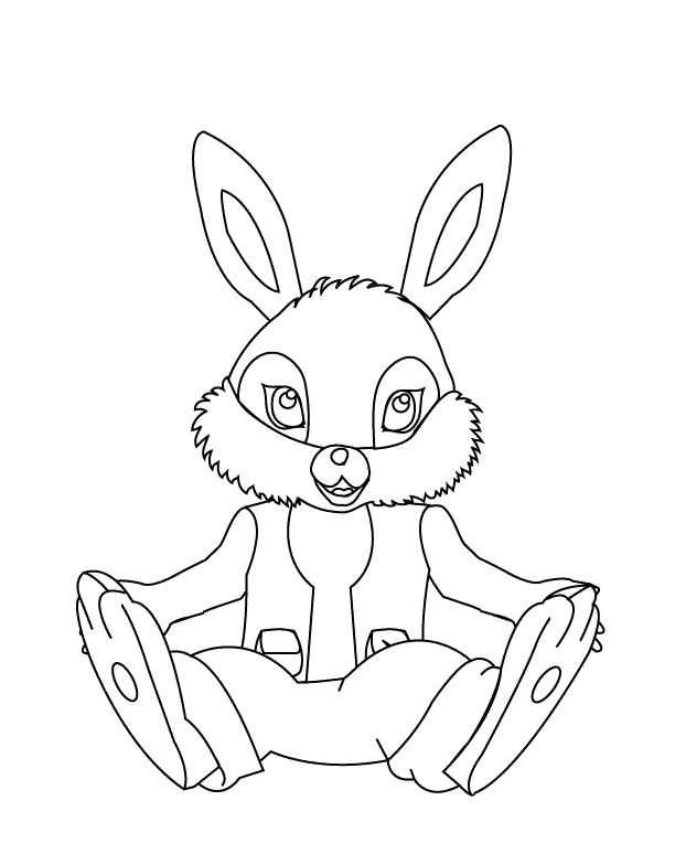Bunny_coloring page