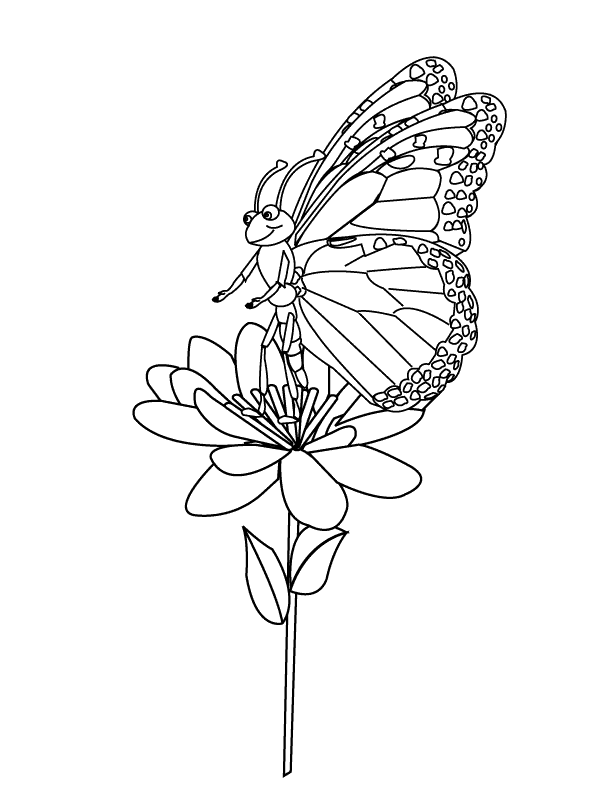 Butterfly_coloring page