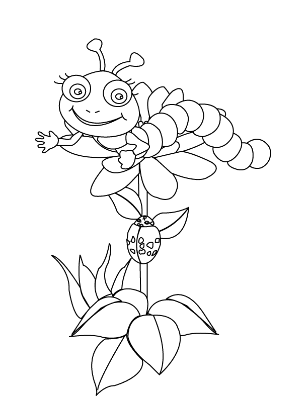 Caterpillar_coloring page