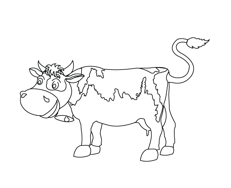 Cow_coloring page