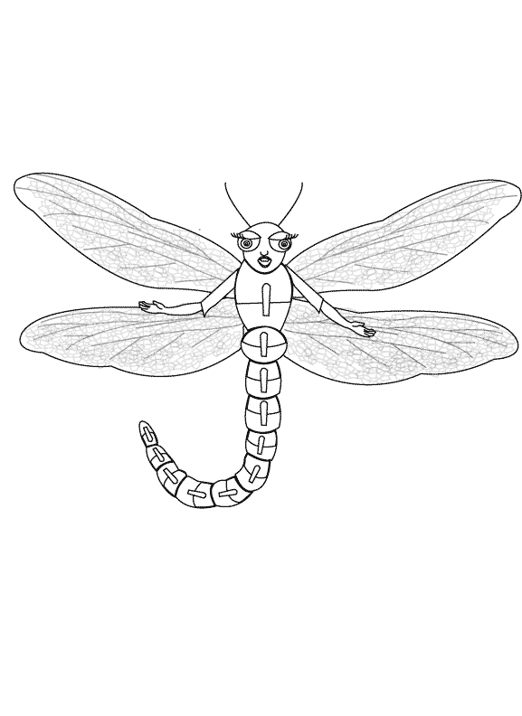 Dragonfly_coloring page