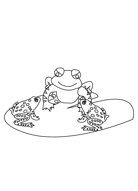 Frogs_coloring page