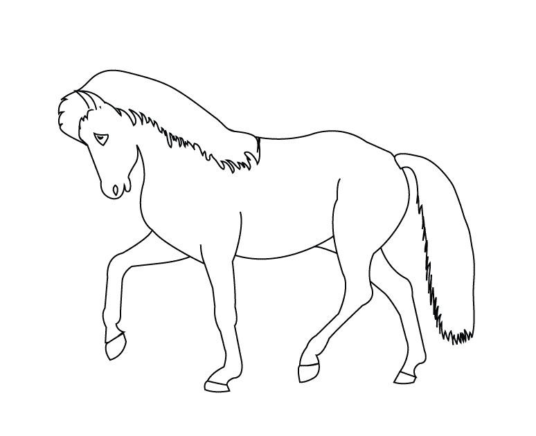 Horse_coloring page