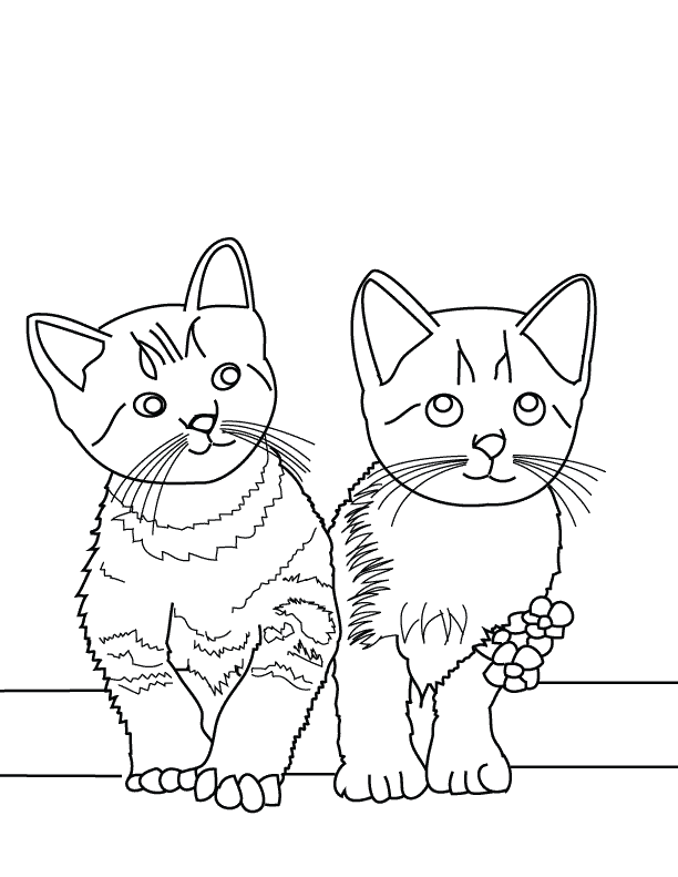 Kittens_coloring page