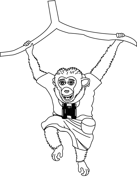 Monkey2_coloring page