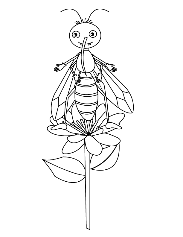 Mosquito_coloring page