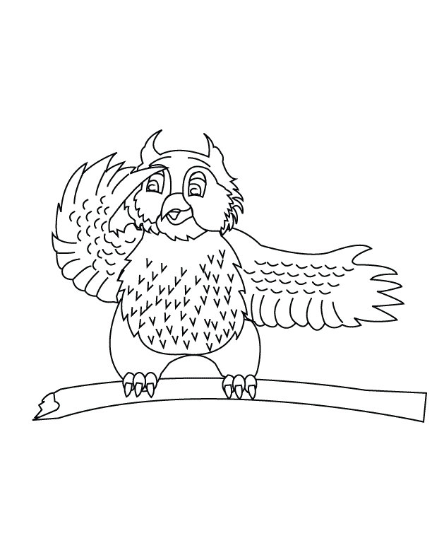 Owl_coloring page