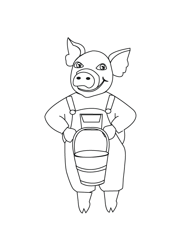 Pig_coloring page