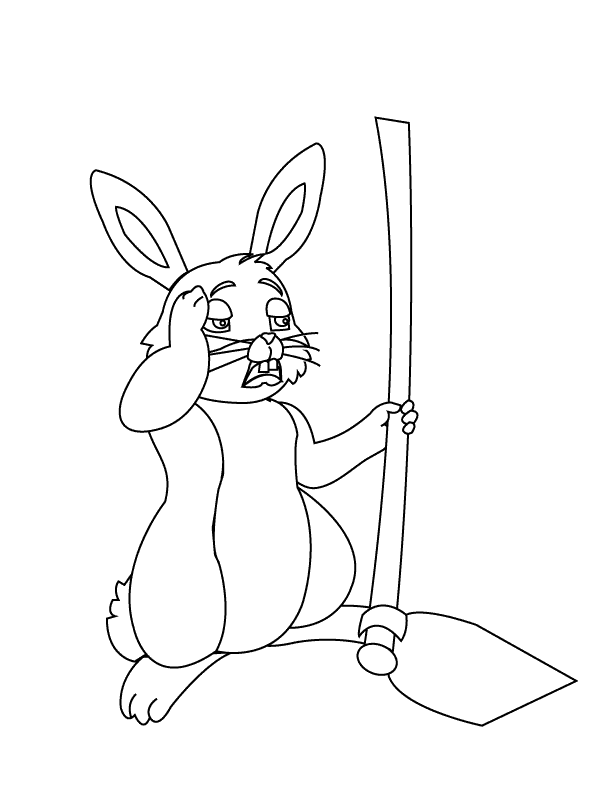 Rabbit_coloring page