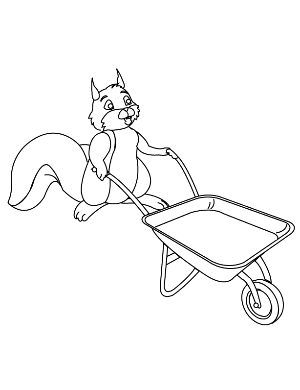 Squirrel_coloring page