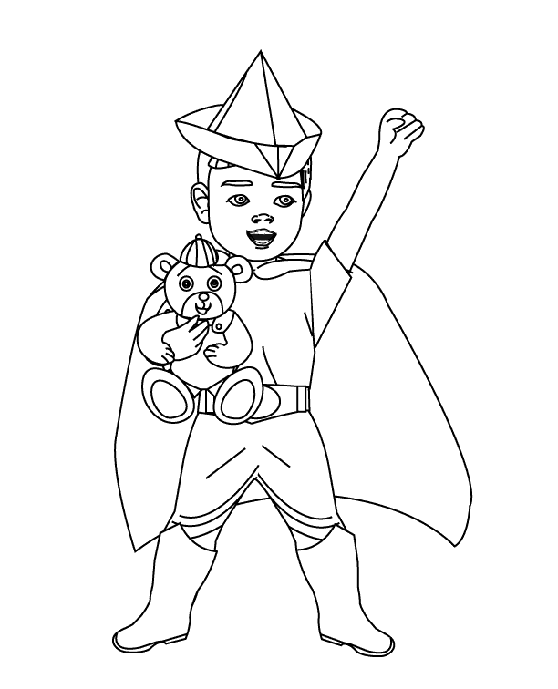 Hero_coloring page