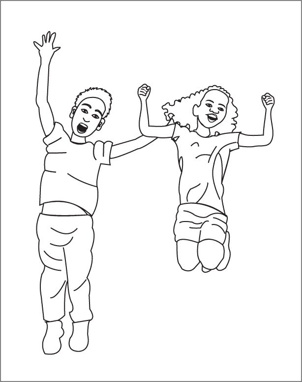 Jumping1_coloring page