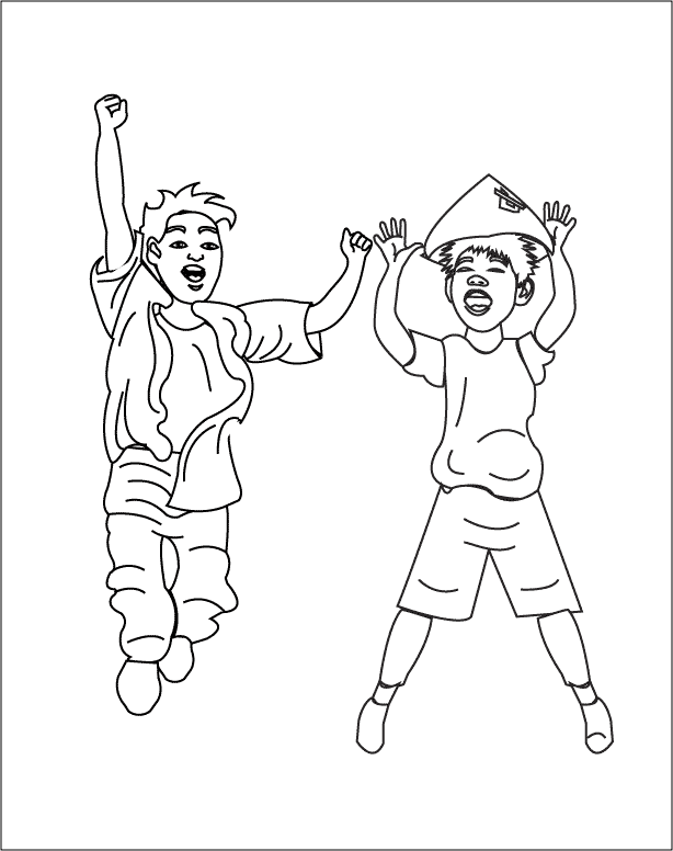 Jumping2_coloring page
